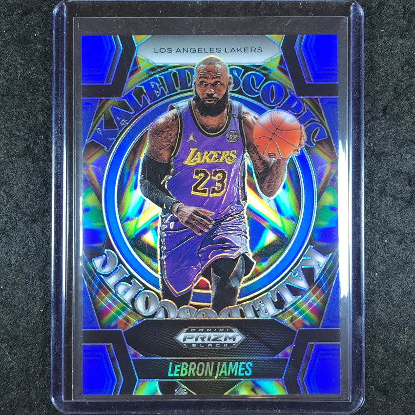 2024-25 Prizm Black LEBRON JAMES Kaleidoscopic Blue 63/199 #6