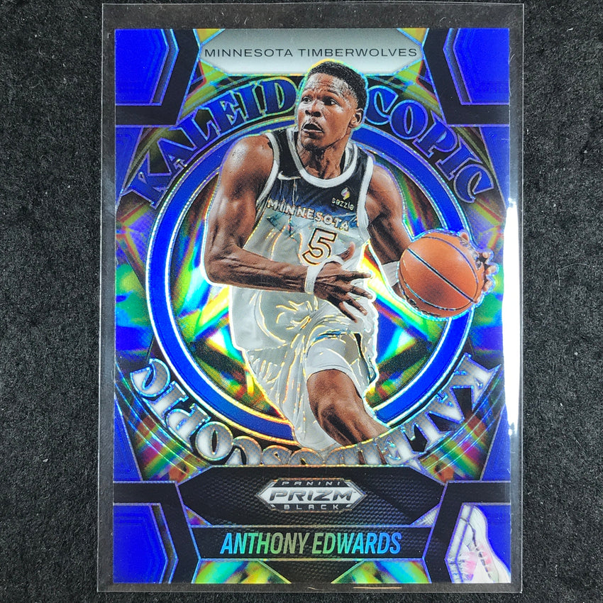 2024-25 Prizm Black ANTHONY EDWARDS Kaleidoscopic Blue 17/199 #7