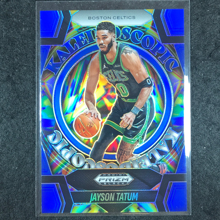 2024-25 Prizm Black JAYSON TATUM Kaleidoscopic Blue 54/199 #9