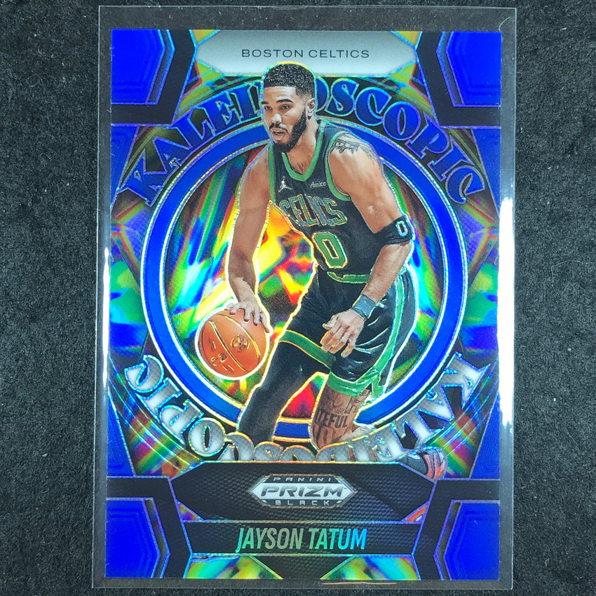 2024-25 Prizm Black JAYSON TATUM Kaleidoscopic Blue 187/199 #9