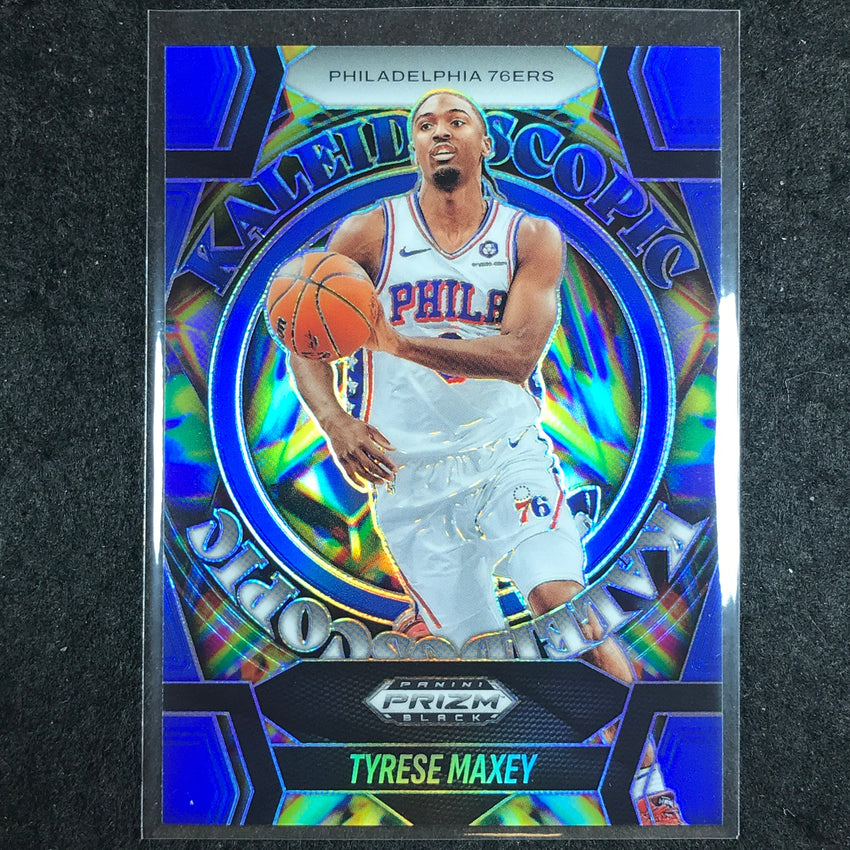 2024-25 Prizm Black TYRESE MAXEY Kaleidoscopic Blue 159/199 #20