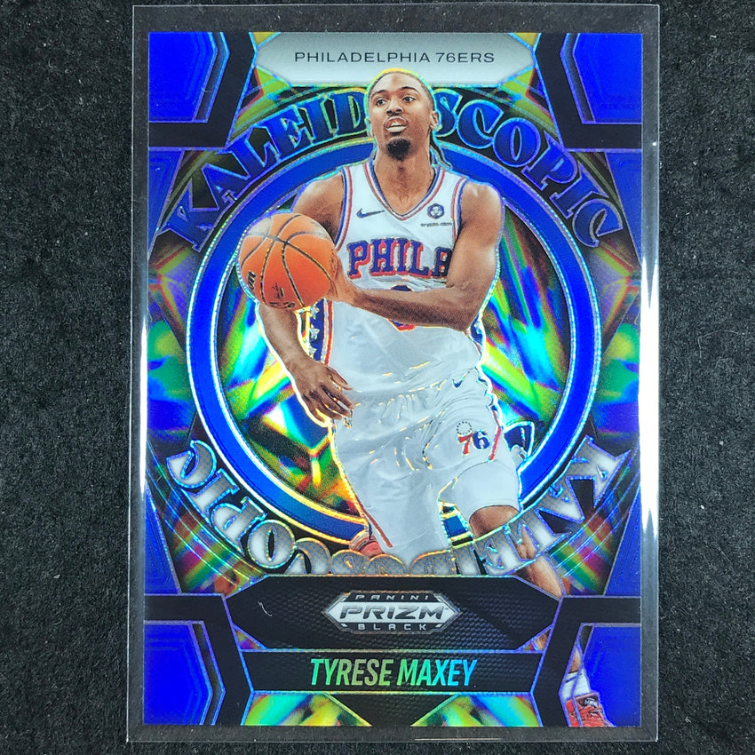 2024-25 Prizm Black TYRESE MAXEY Kaleidoscopic Blue 89/199 #20