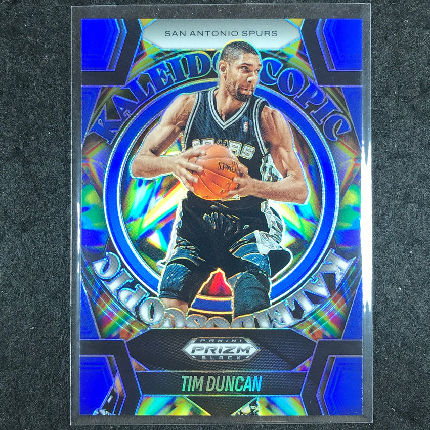 2024-25 Prizm Black TIM DUNCAN Kaleidoscopic Blue 66/199 #26