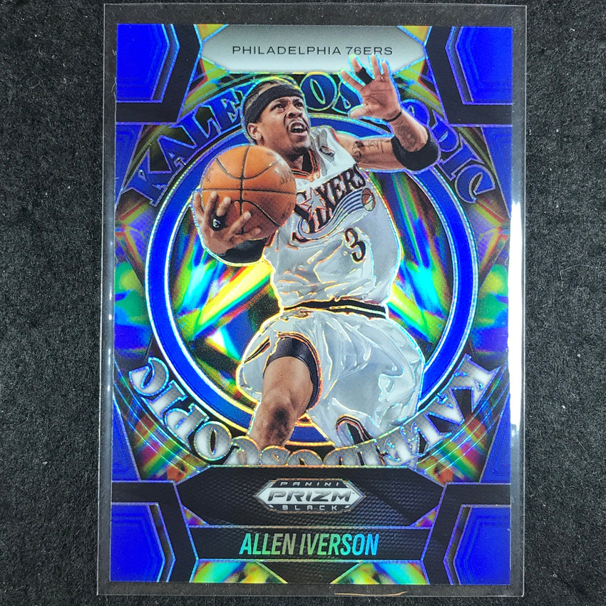 2024-25 Prizm Black ALLEN IVERSON Kaleidoscopic Blue 17/199 #29