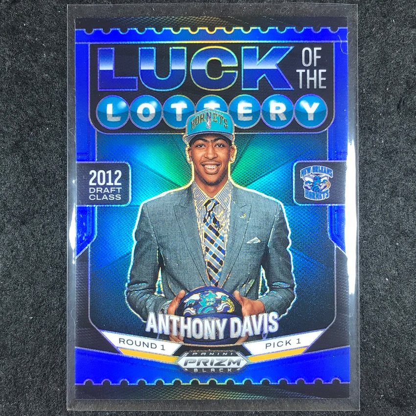 2024-25 Prizm Black ANTHONY DAVIS Luck of the Lottery Blue 151/199 #8