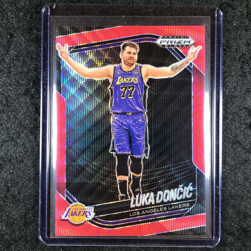 2024-25 Prizm Black LUKA DONCIC Base Ruby Wave #5