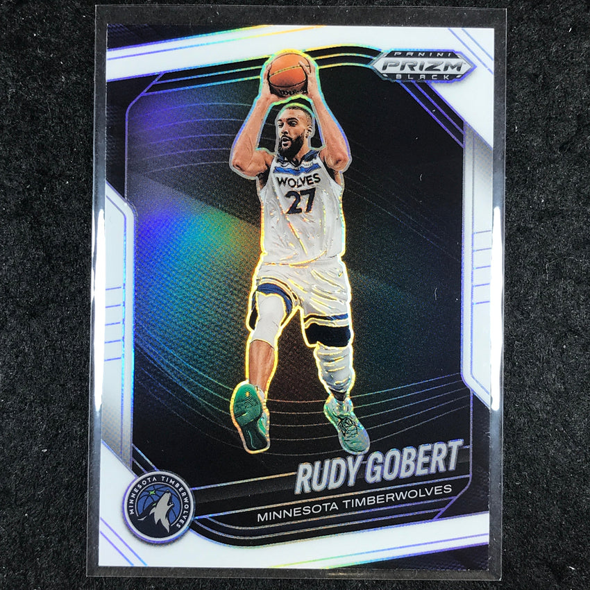 2024-25 Prizm Black RUDY GOBERT Base White /175 #30