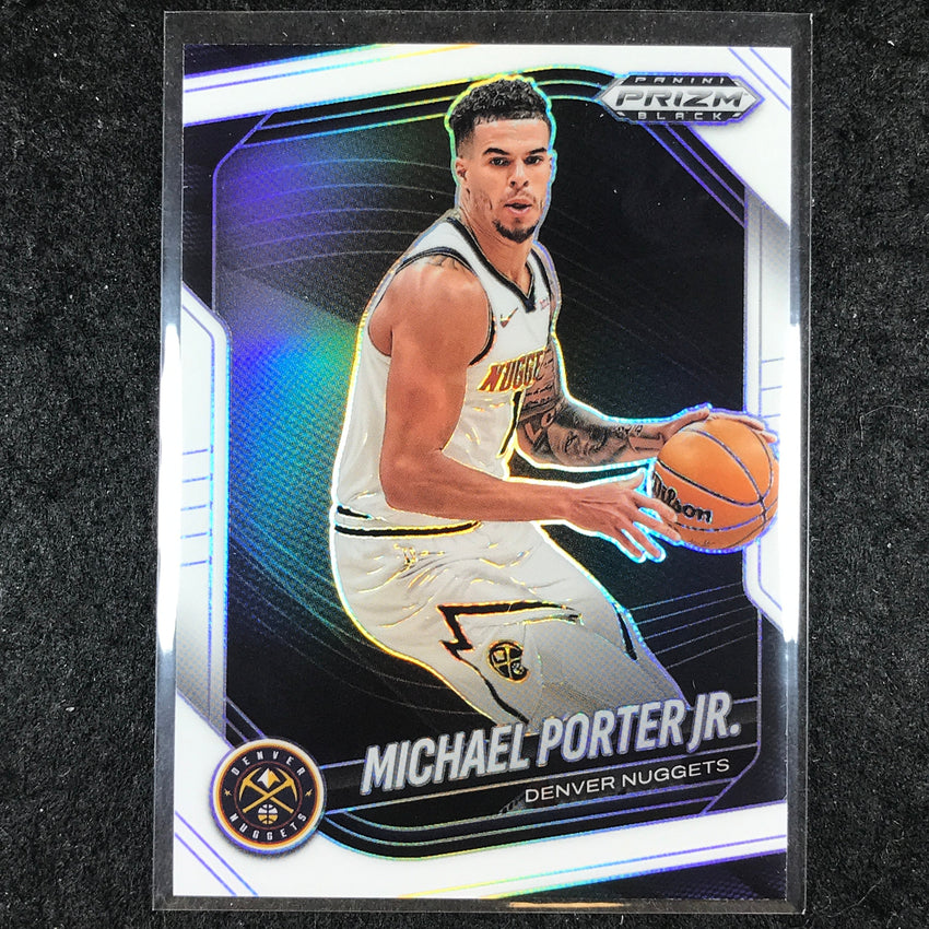 2024-25 Prizm Black MICHAEL PORTER JR. Base White /175 #40