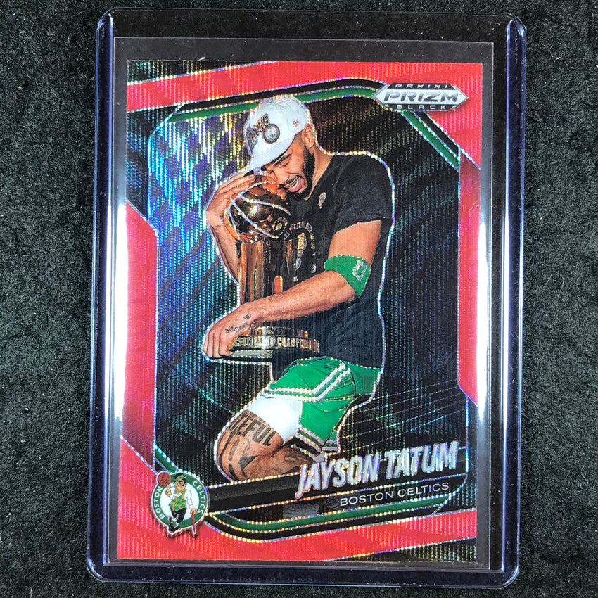 2024-25 Prizm Black JAYSON TATUM Base Ruby Wave #139