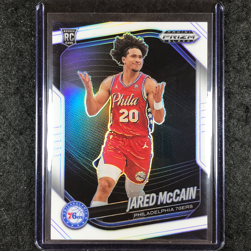 2024-25 Prizm Black JARED MCCAIN Rookie Base White /175 #80
