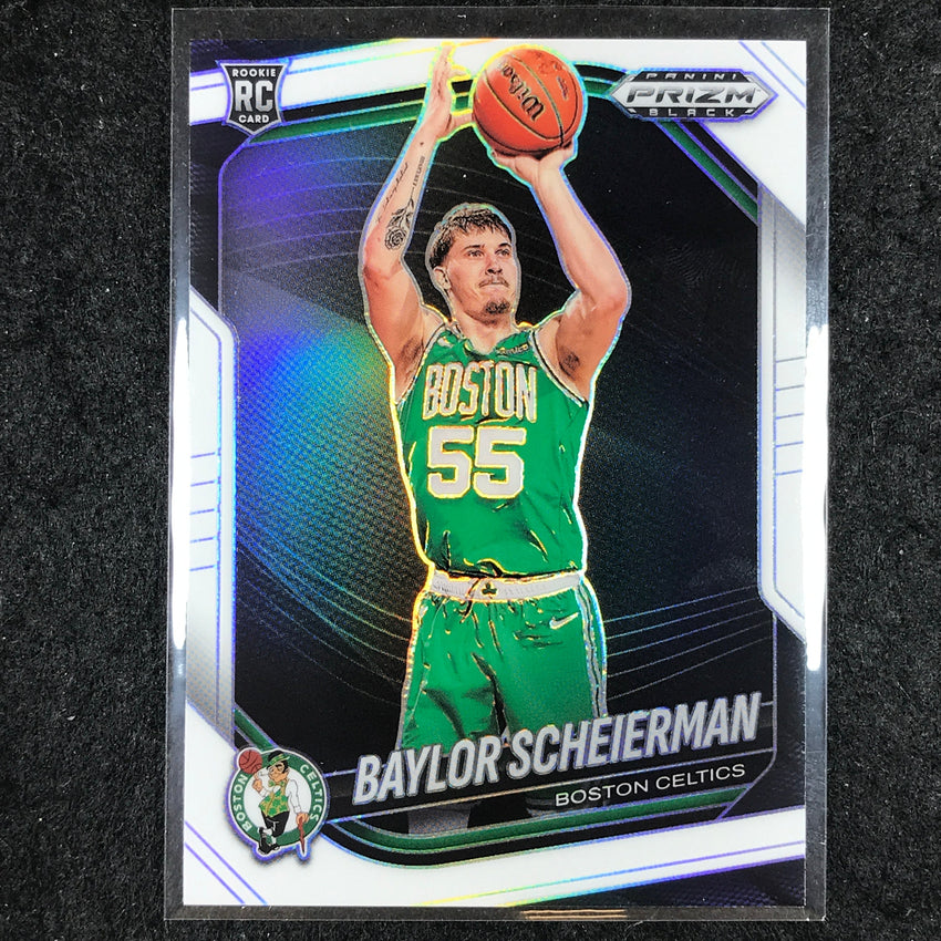 2024-25 Prizm Black BAYLOR SCHEIERMAN Rookie Base White /175 #82
