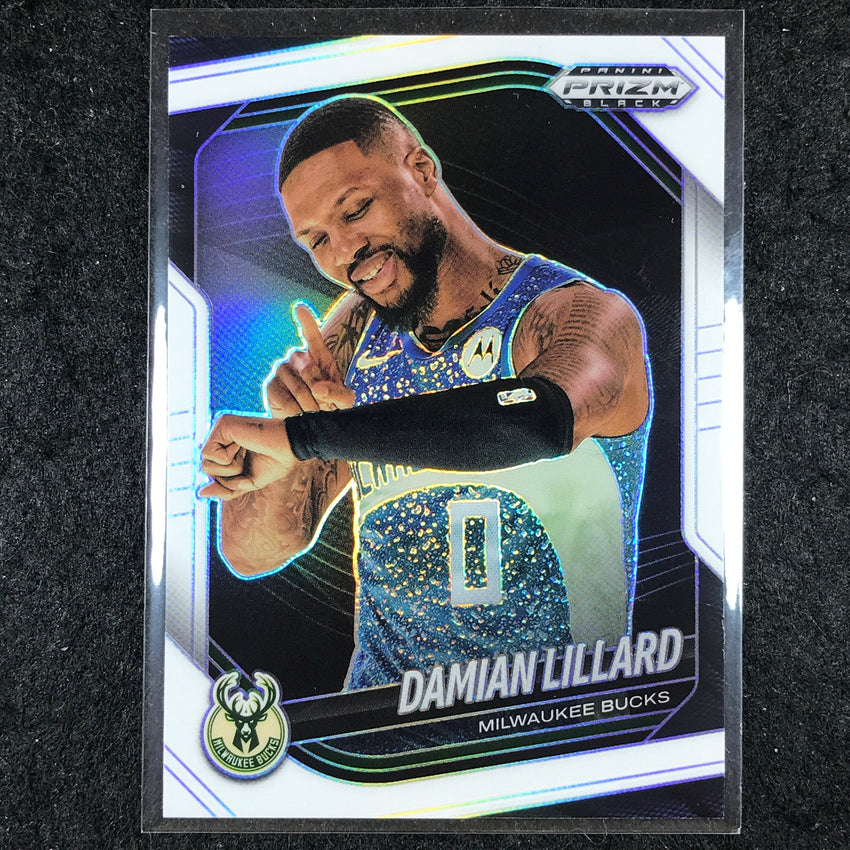 2024-25 Prizm Black DAMIAN LILLARD Base White /175 #91