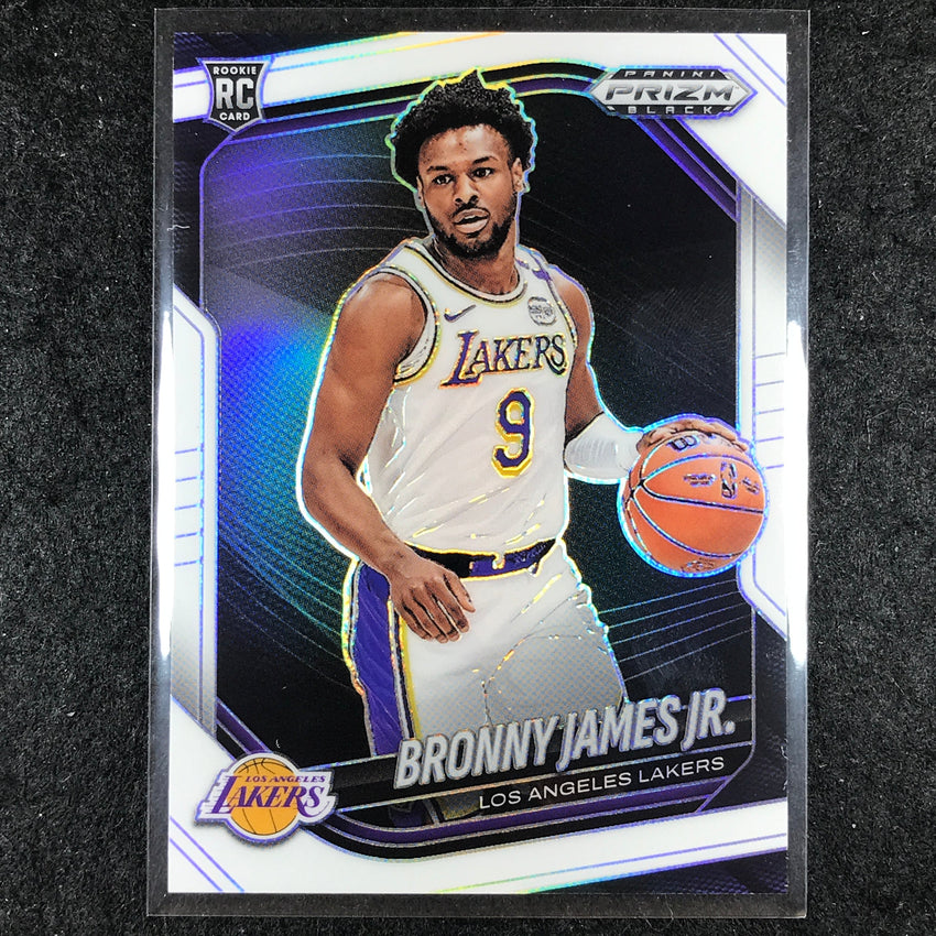 2024-25 Prizm Black BRONNY JAMES JR. Rookie Base White /175 #94