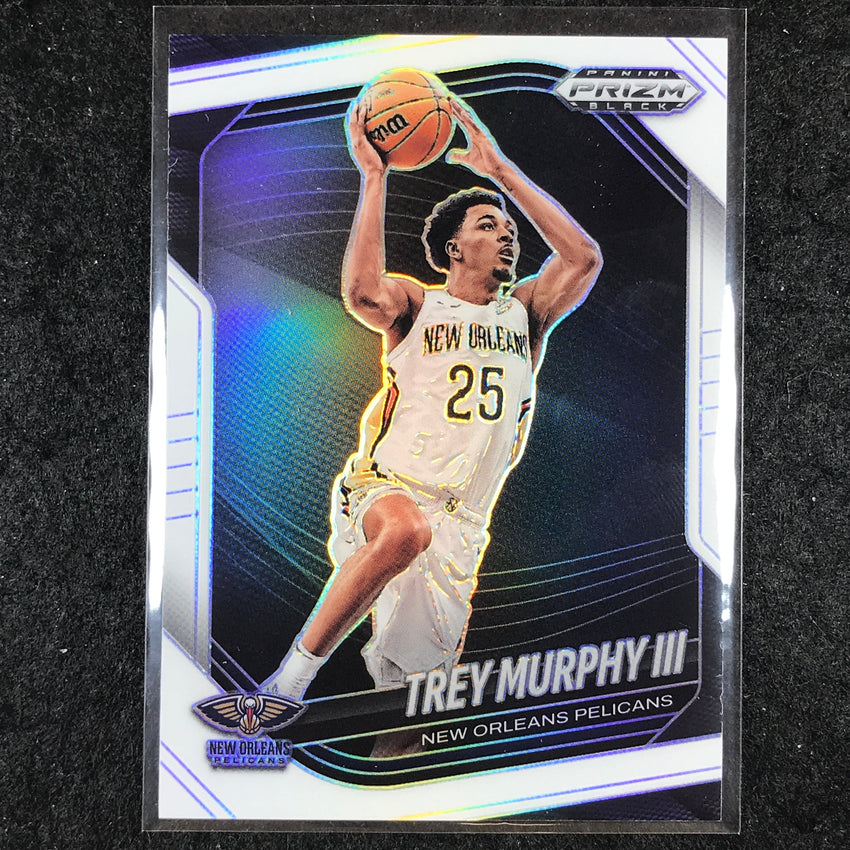 2024-25 Prizm Black TREY MURPHY III Base White /175 #124
