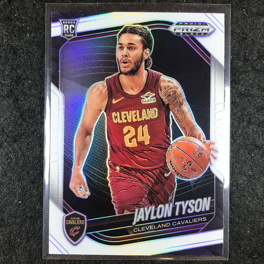 2024-25 Prizm Black JAYLON TYSON Rookie Base White /175 #127