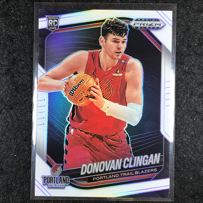 2024-25 Prizm Black DONOVAN CLINGAN Rookie Base White /175 #131