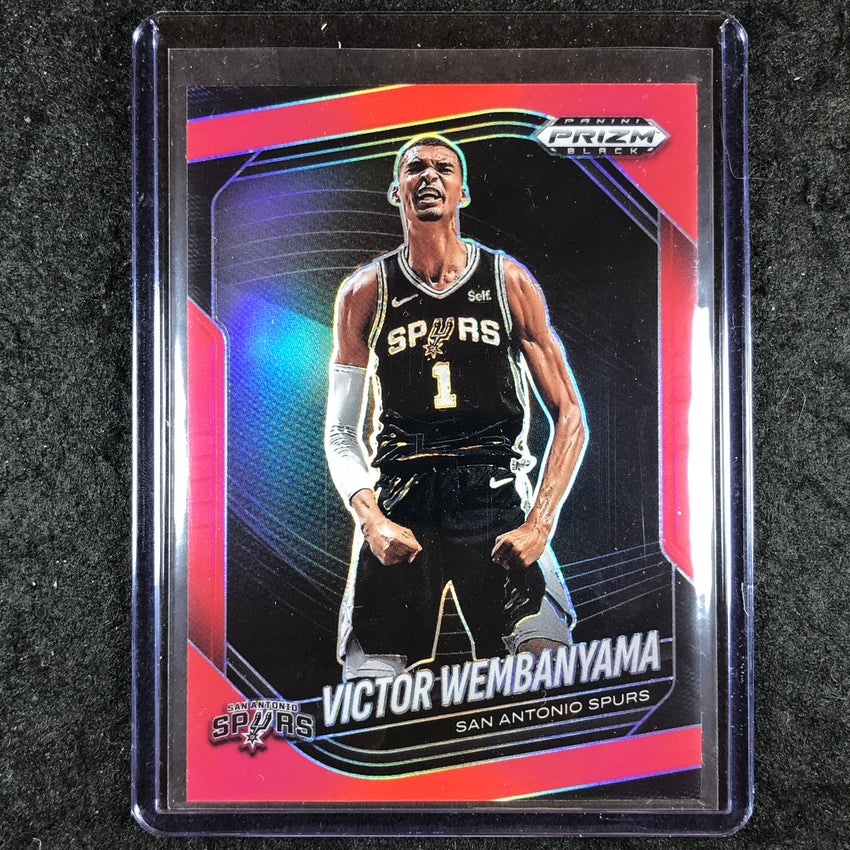 2024-25 Prizm Black VICTOR WEMBANYAMA Base Red /299 #1