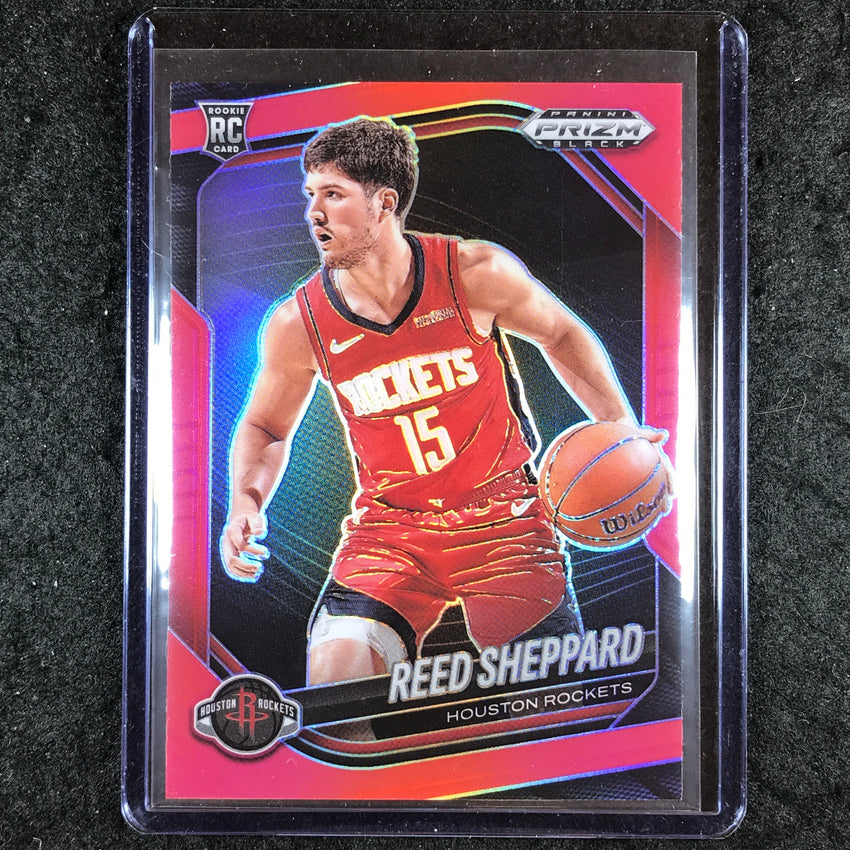 2024-25 Prizm Black REED SHEPPARD Rookie Base Red /299 #145