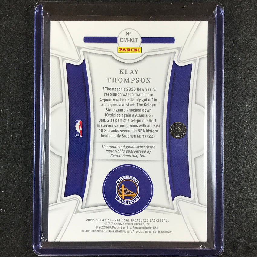 2022-23 National Treasures Klay Thompson Century Materials Patch Relic 1/1