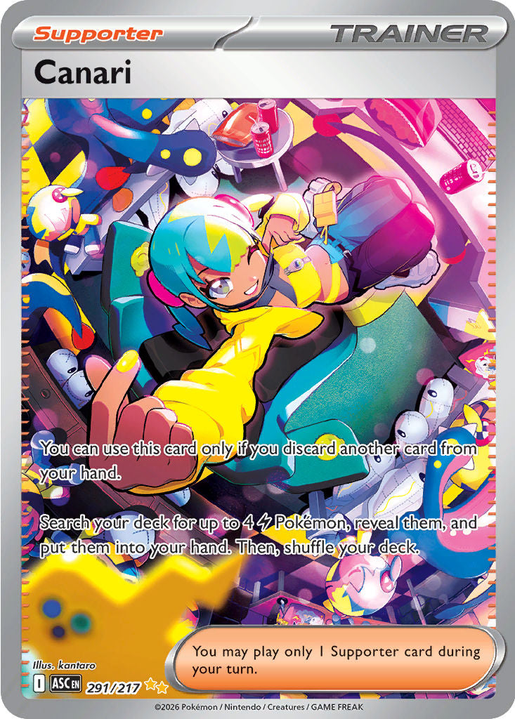 Canari - ( 291/217 ) - [SPECIAL ILLUSTRATION RARE] - Pokemon ME Ascended Heroes