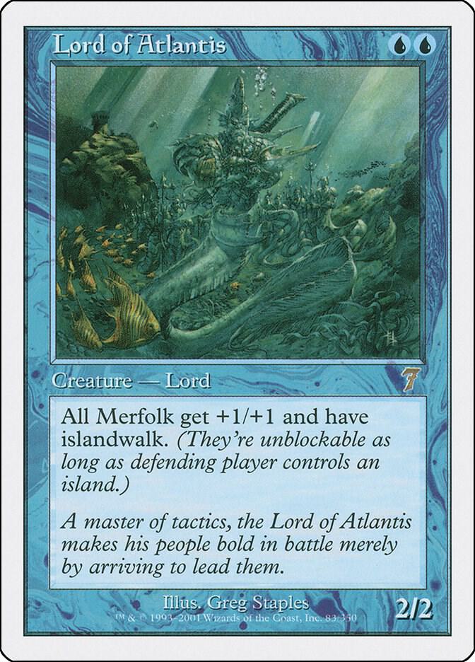 Lord of Atlantis - 83/350 - Rare 7th Edition