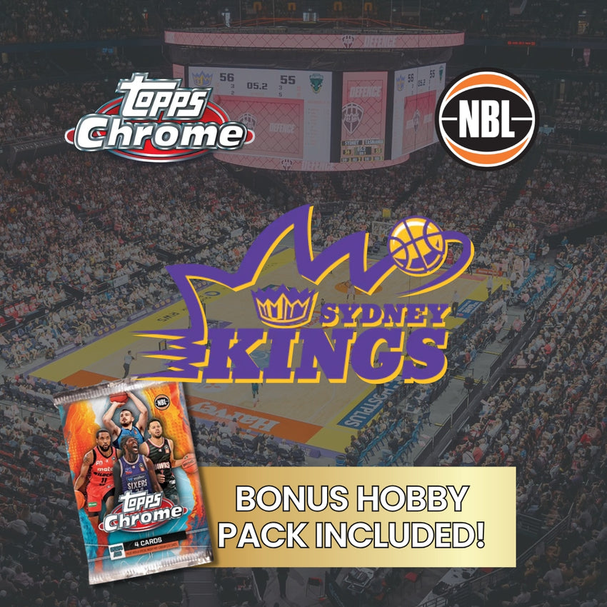 2024-25 Topps Chrome NBL SYDNEY KINGS Base Team Set #81-90 (BONUS Hobby Pack)