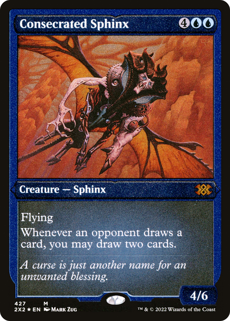 [ EF ] [FOIL] Consecrated Sphinx (Foil Etched) #427 - MYTHIC 2X2 - Double Masters 2022