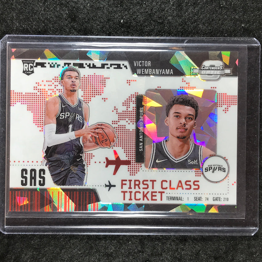2023-24 Contenders Optic VICTOR WEMBANYAMA First Class Ticket Rookie Red 151/175