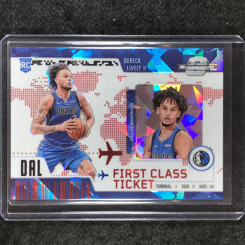 2023-24 Contenders Optic DERECK LIVELY II First Class Ticket Rookie Red 136/175