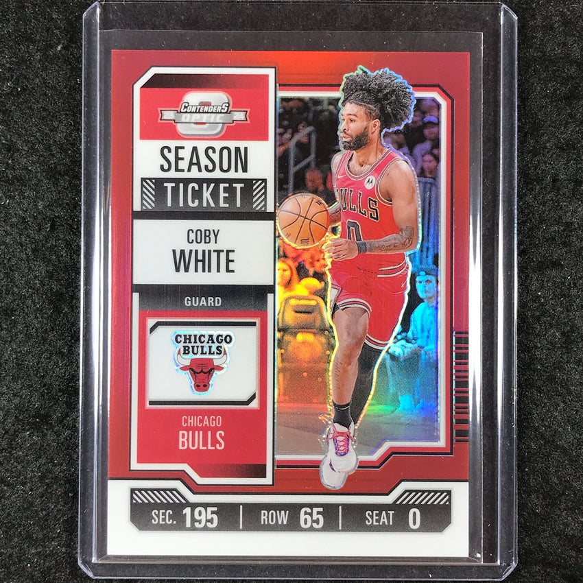 2023-24 Contenders Optic COBY WHITE Season Ticket Red #30