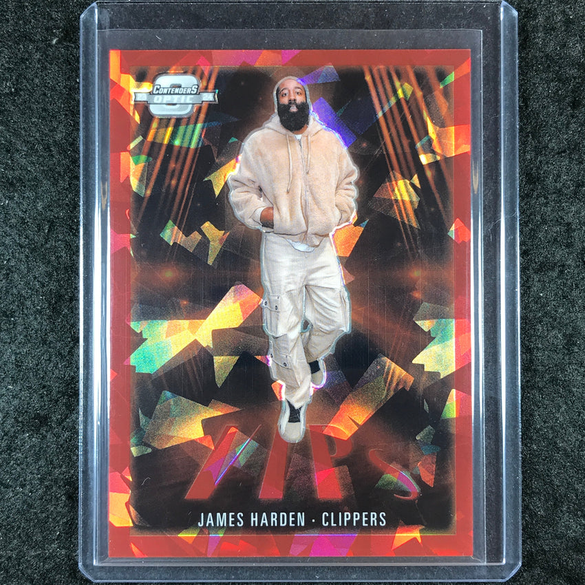 2023-24 Contenders Optic JAMES HARDEN VIPs Red Cracked Ice 25/175