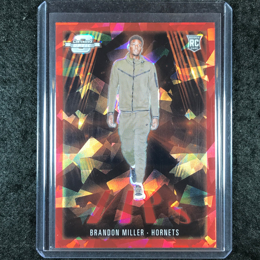 2023-24 Contenders Optic BRANDON MILLER VIPs Rookie Red Cracked Ice 166/175