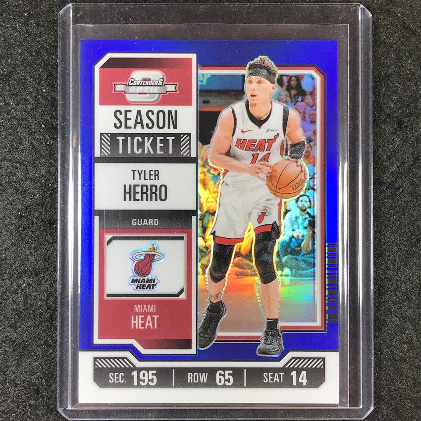 2023-24 Contenders Optic TYLER HERRO Season Ticket Blue 79/99 #8