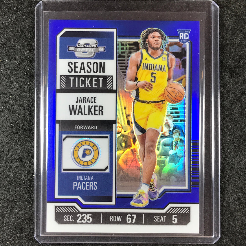 2023-24 Contenders Optic JARACE WALKER Season Ticket Rookie Blue 31/99 #9