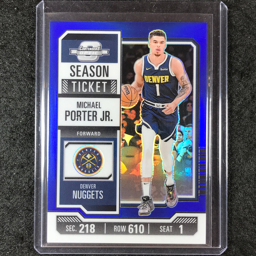 2023-24 Contenders Optic MICHAEL PORTER JR. Season Ticket Blue 64/99 #36
