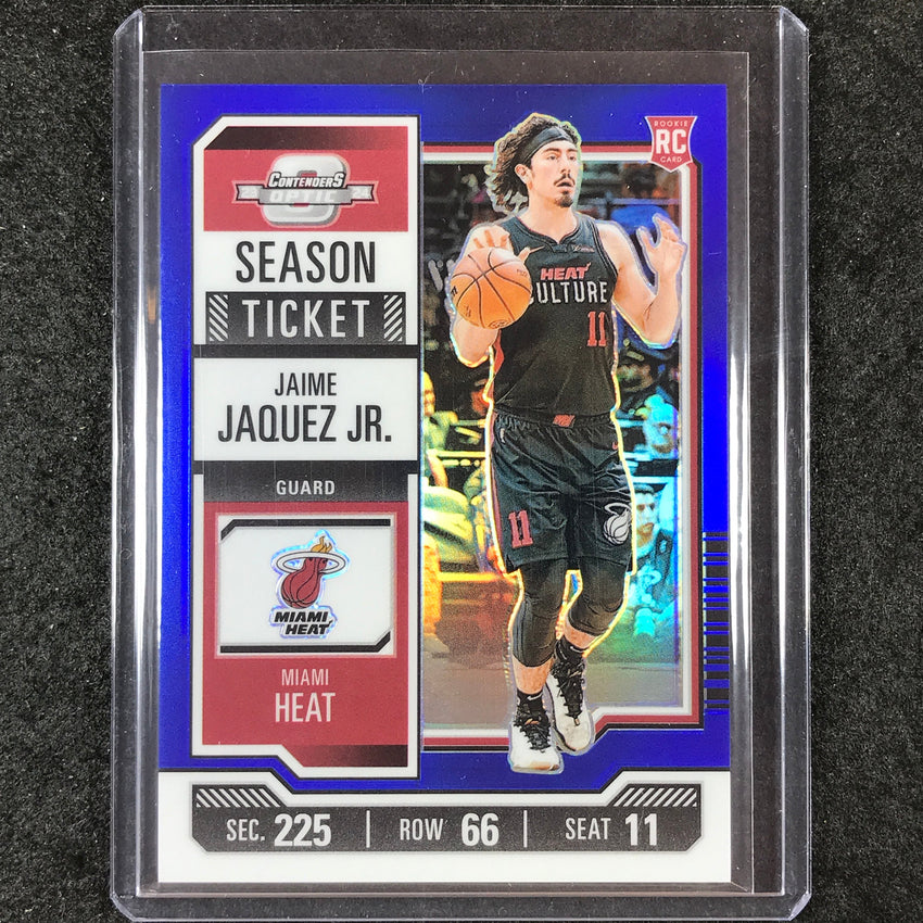 2023-24 Contenders Optic JAIME JAQUEZ JR. Season Ticket Rookie Blue 22/99 #67