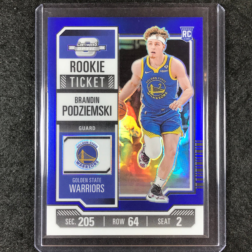 2023-24 Contenders Optic BRANDIN PODZIEMSKI Rookie Ticket Blue 80/99 #3