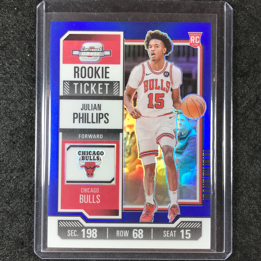 2023-24 Contenders Optic JULIAN PHILLIPS Rookie Ticket Blue 39/99 #16