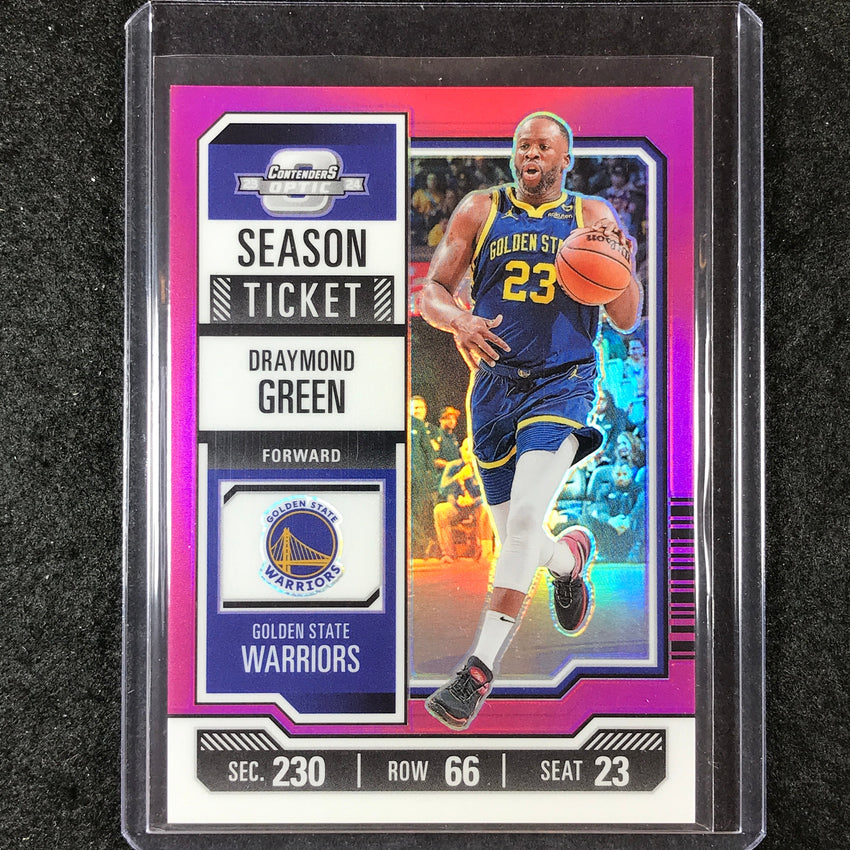2023-24 Contenders Optic DRAYMOND GREEN Season Ticket Pink 34/75 #28