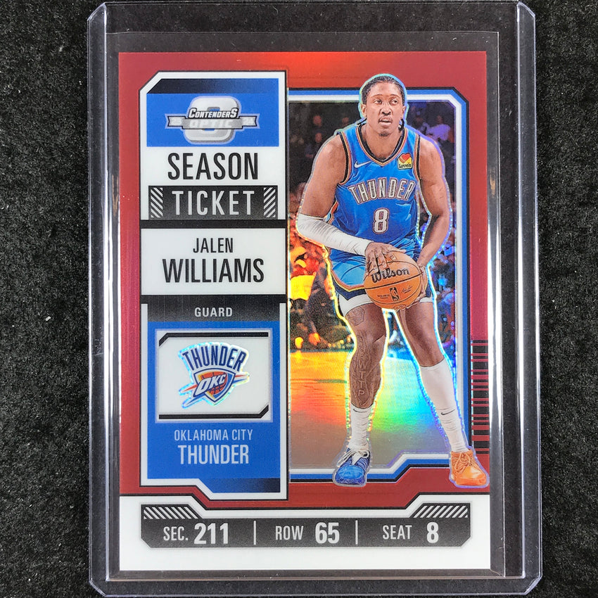 2023-24 Contenders Optic JALEN WILLIAMS Season Ticket Red #45