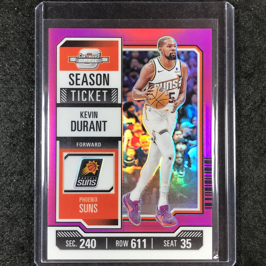 2023-24 Contenders Optic KEVIN DURANT Season Ticket Pink 5/75 #95