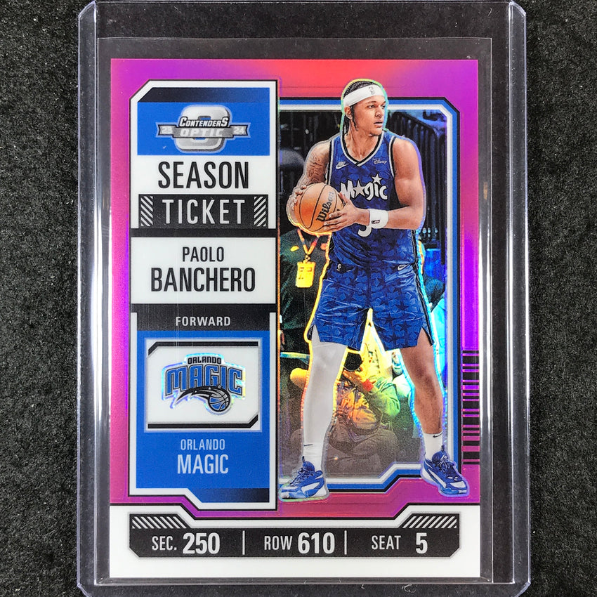 2023-24 Contenders Optic PAOLO BANCHERO Season Ticket Pink 22/75 #97