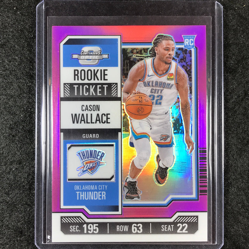 2023-24 Contenders Optic CASON WALLACE Rookie Ticket Pink 22/75 #10