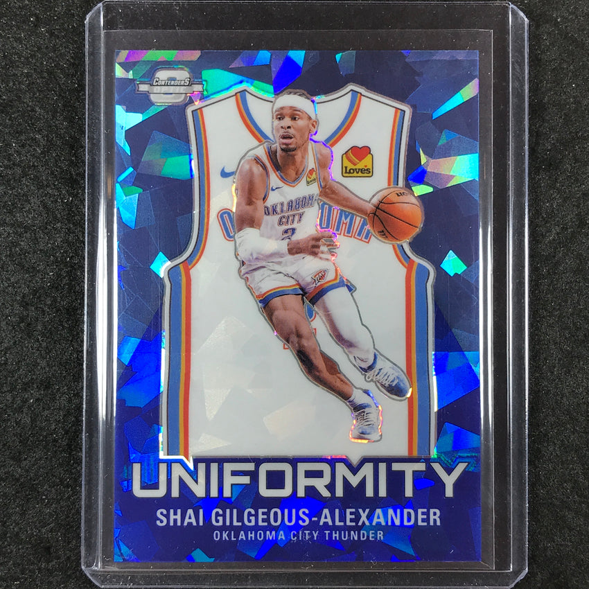 2023-24 Contenders Optic SHAI GILGEOUS-ALEXANDER Uniformity Blue Ice 46/75