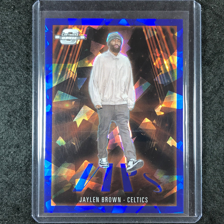 2023-24 Contenders Optic JAYLEN BROWN VIPs Blue Cracked Ice 56/75