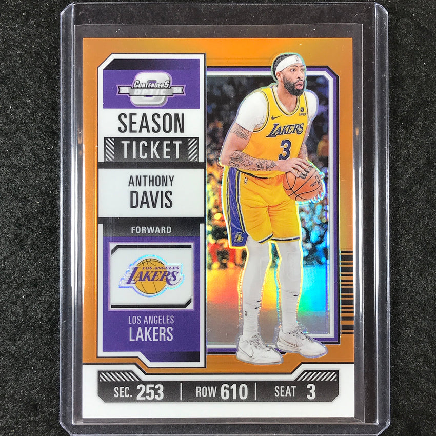 2023-24 Contenders Optic ANTHONY DAVIS Season Ticket Orange 1/49 #32