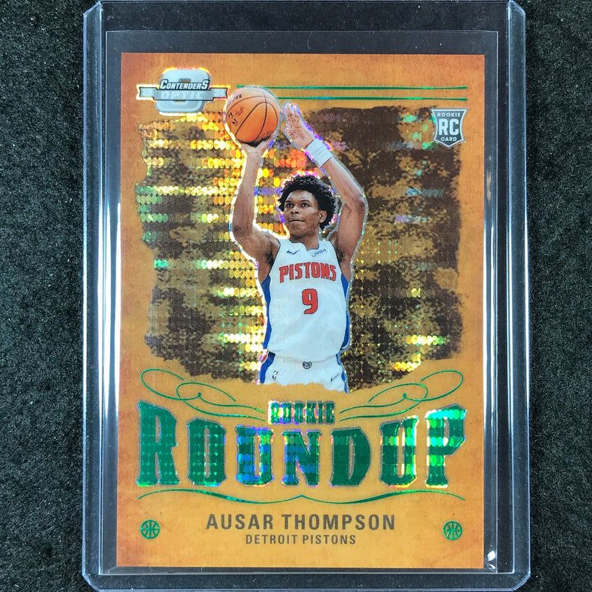 2023-24 Contenders Optic AUSAR THOMPSON Rookie Roundup Green Pulsar 22/25