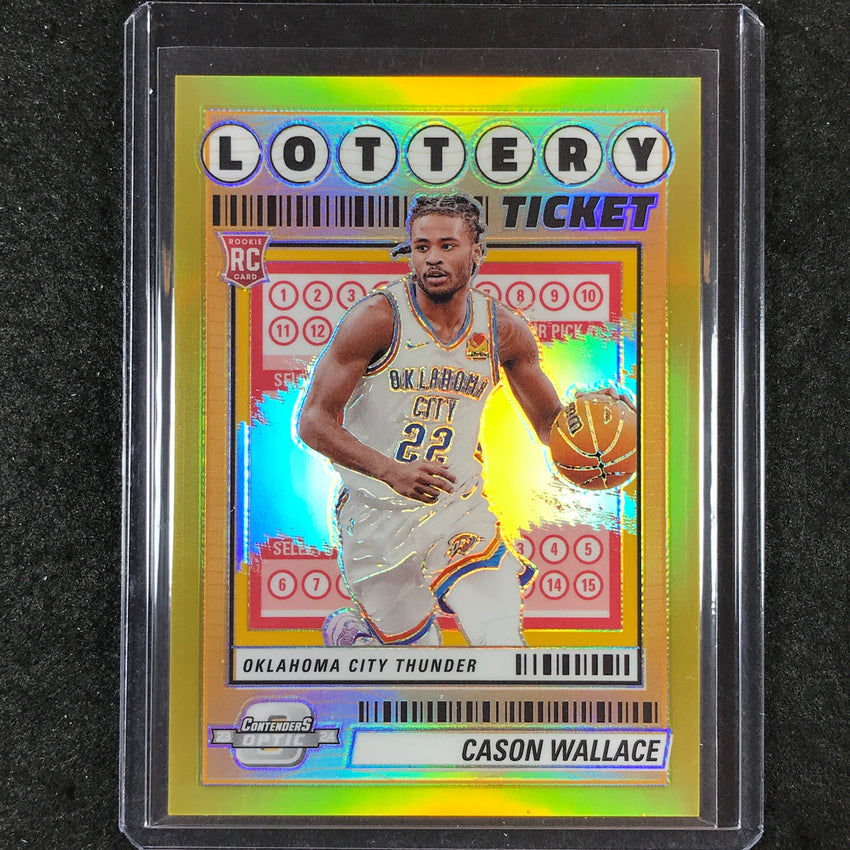 2023-24 Contenders Optic CASON WALLACE Lottery Ticket Rookie Gold 2/10