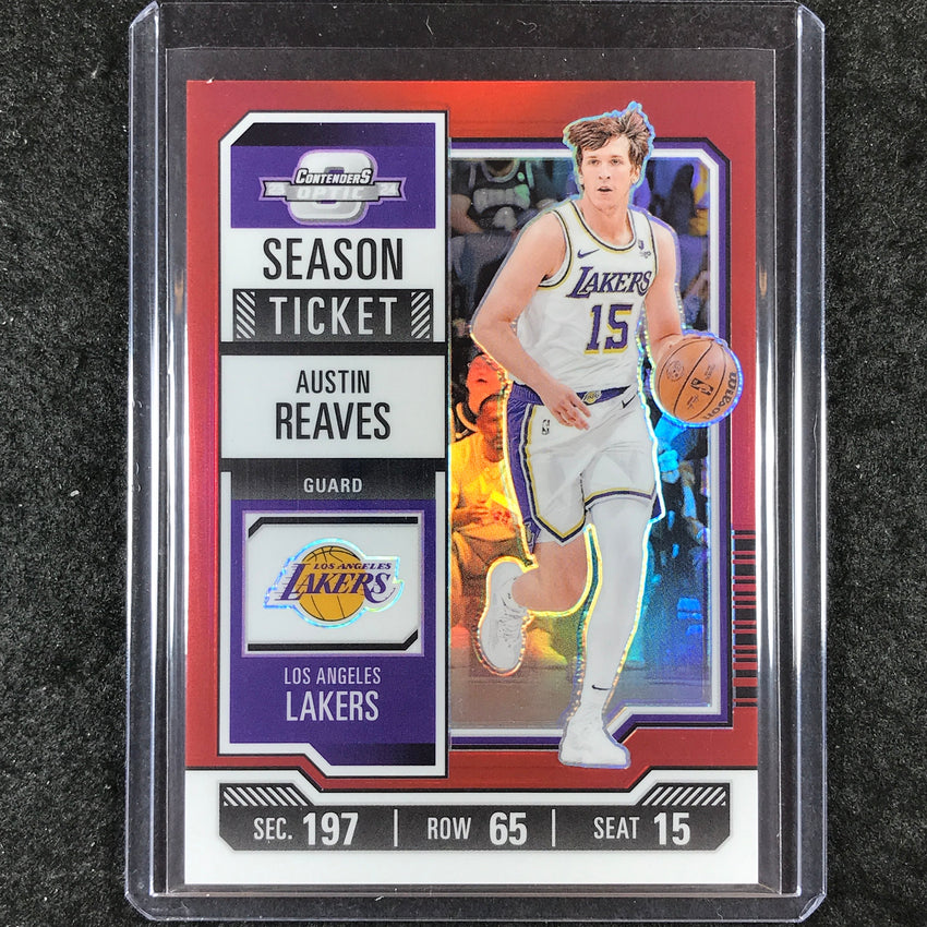 2023-24 Contenders Optic AUSTIN REAVES Season Ticket Red #57