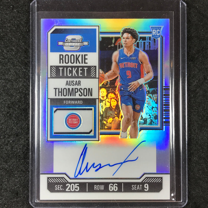 2023-24 Contenders Optic AUSAR THOMPSON Rookie Ticket Auto Silver #102